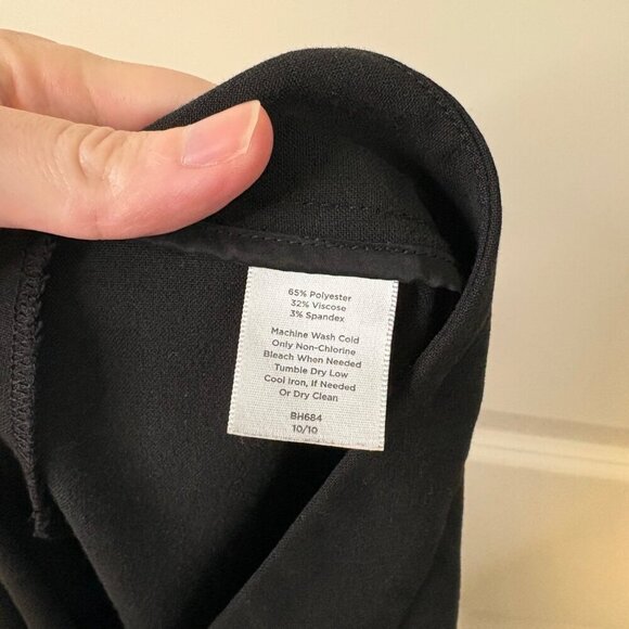 Talbots Women's Heritage Cropped Straight Leg Dress Pants Trouser Black Size 14 - Picture 11 of 11